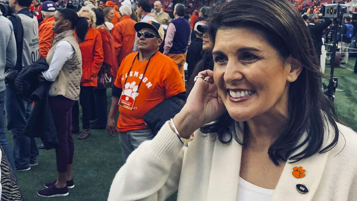 Nikki Haley among a who’s who of Clemson alums at college football championship game
