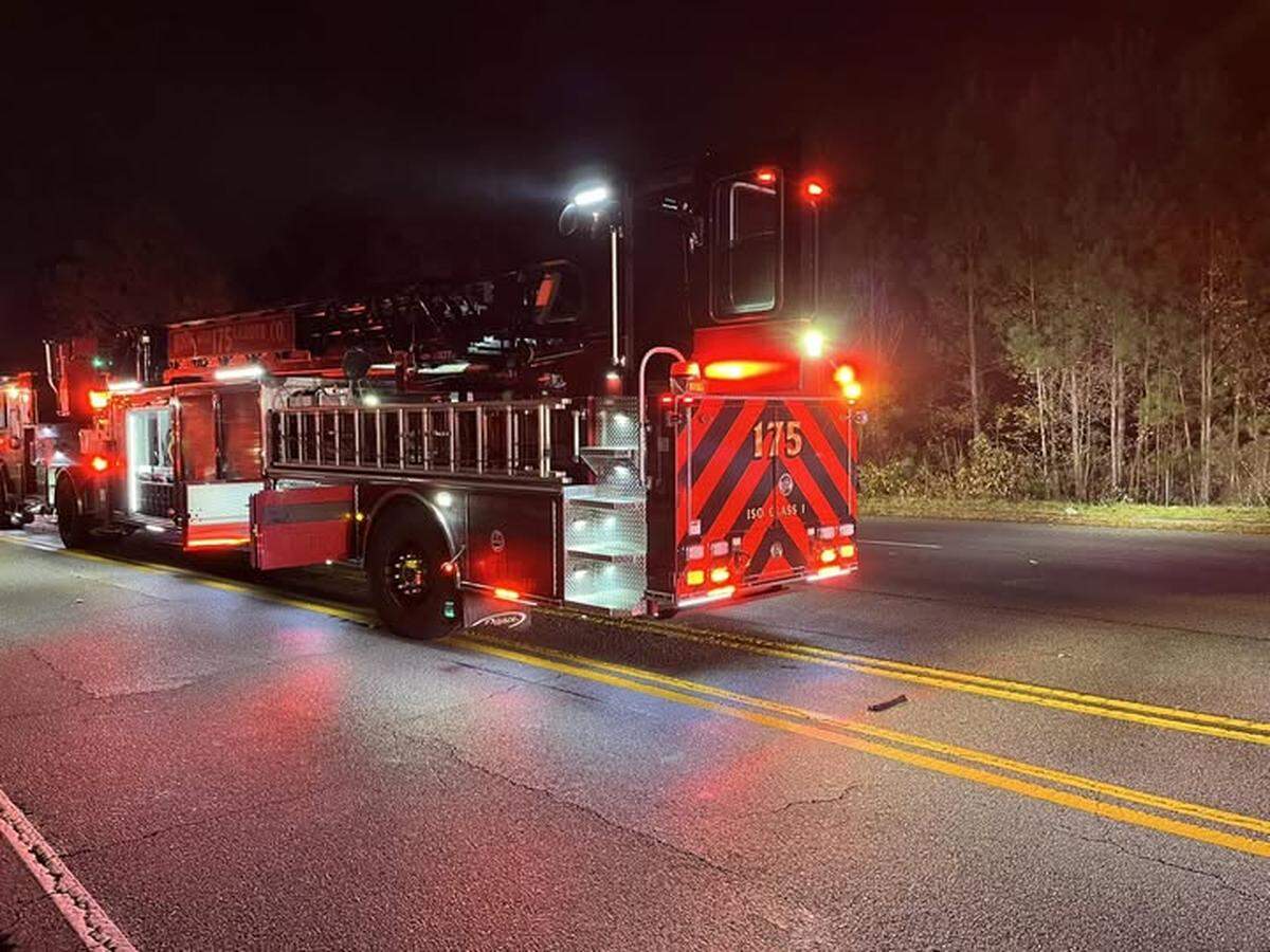 Members of the Irmo Fire District respond to a collision.