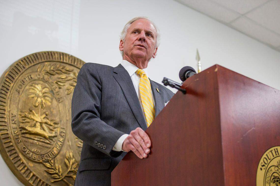 South Carolina Gov. Henry McMaster speaks about the violent incident at Lee Correctional Institute during a news conference at the South Carolina Department of Corrections headquarters in Columbia on Monday, April 16, 2018. Seven inmates were killed during fights at the prison Sunday night and into Monday morning, according to officials. (Gavin McIntyre/The State)