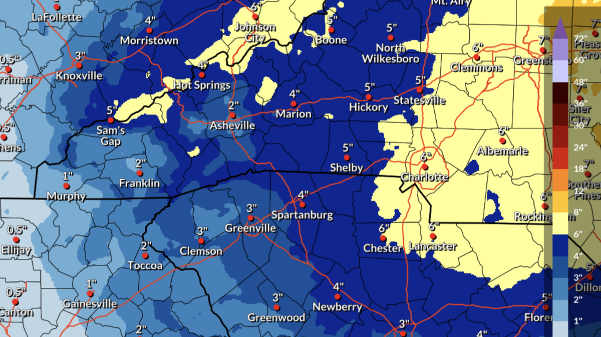 The snowstorm is forecast to begin on Friday night.