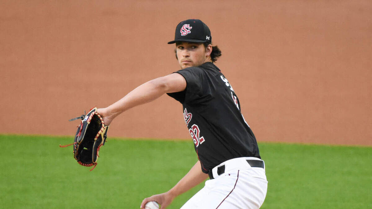 South Carolina’s Will Sanders pitches Tuesday against The Citadel.