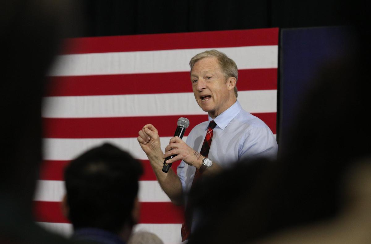 Democratic Presidential Candidate Tom Steyer speaks at USC Upstate in Spartanburg. 2/17/20