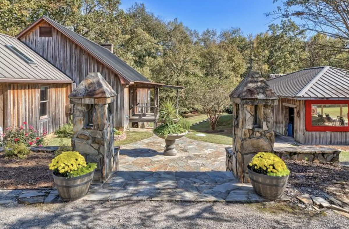 This $1.65M SC rustic estate with luxury details accesses the Palmetto Trail.