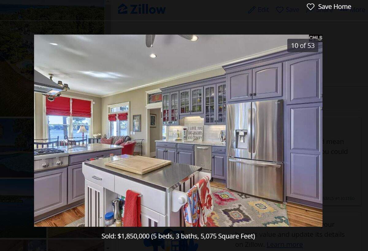 Images of a home on Lake Murray that recently sold for $1.8 million.