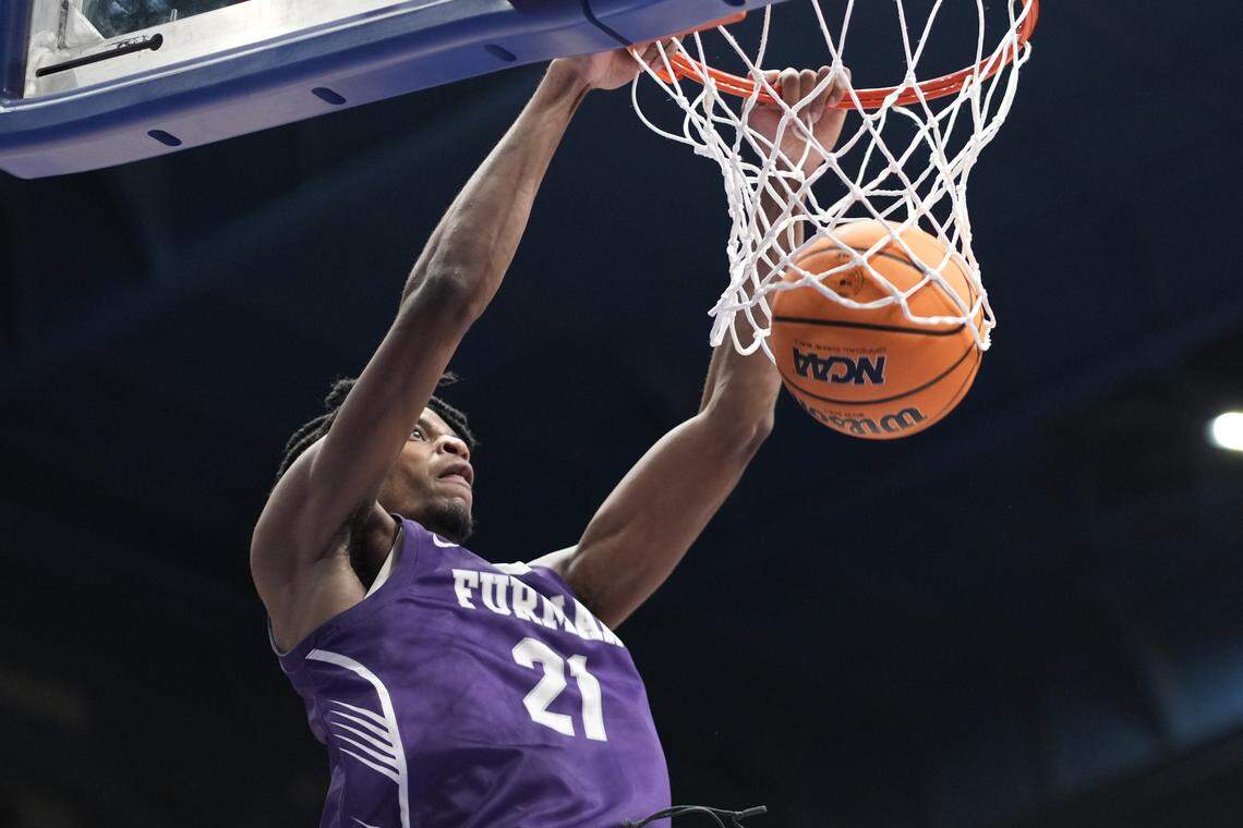 Cooper Bowser #21 of the Furman Paladins