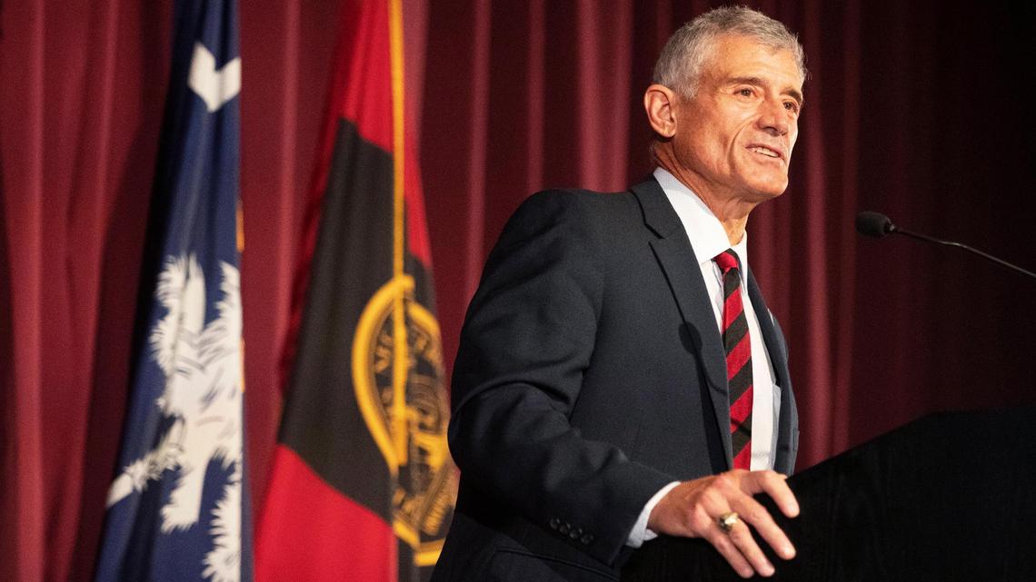 University of South Carolina president Bob Caslen on Wednesday, September 30, 2020.