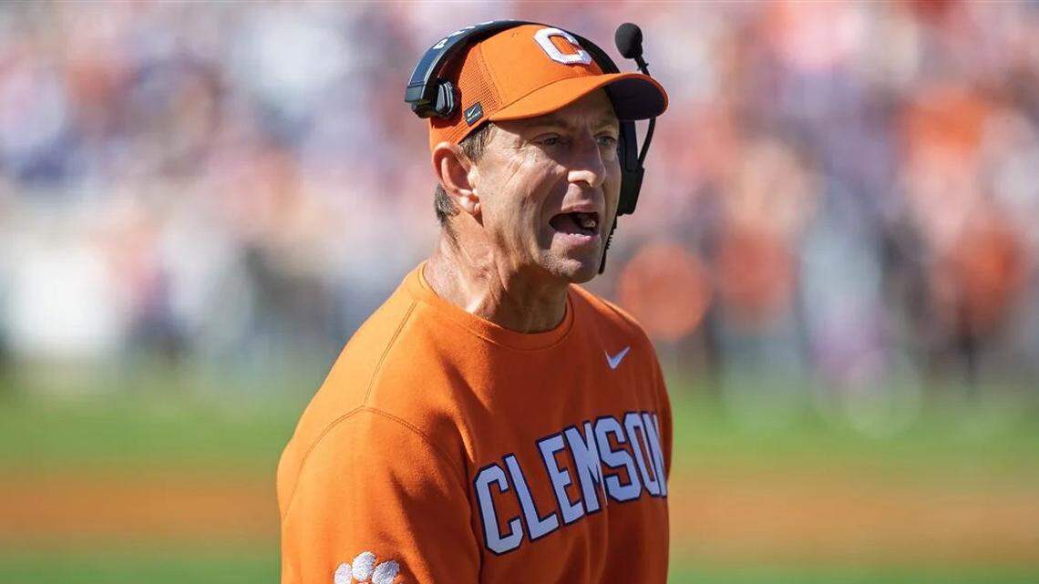 Clemson coach Dabo Swinney was beside himself after a late pass interference call that extended Duke’s eventual game-winning drive in the final minute of a 46-45 win against the Tigers on Saturday.