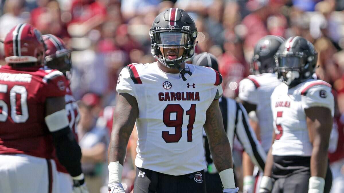 South Carolina football defensive end Shameik Blackshear during the 2018 spring game.