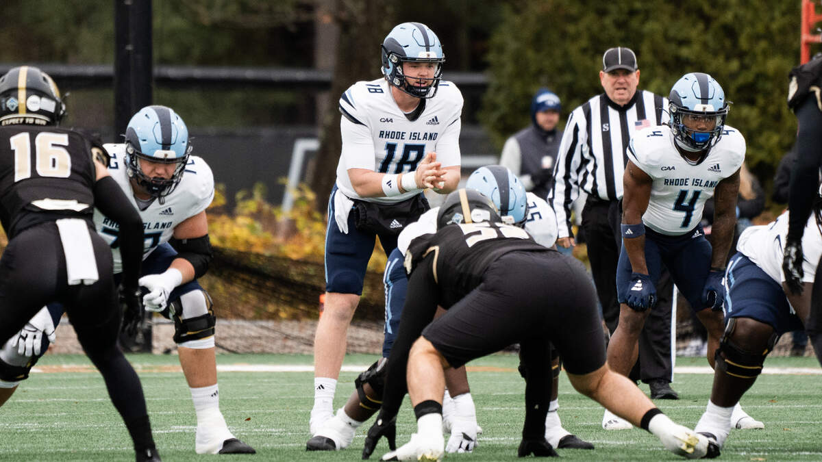 Former Clemson and current Rhode Island quarterback Hunter Helms (18)