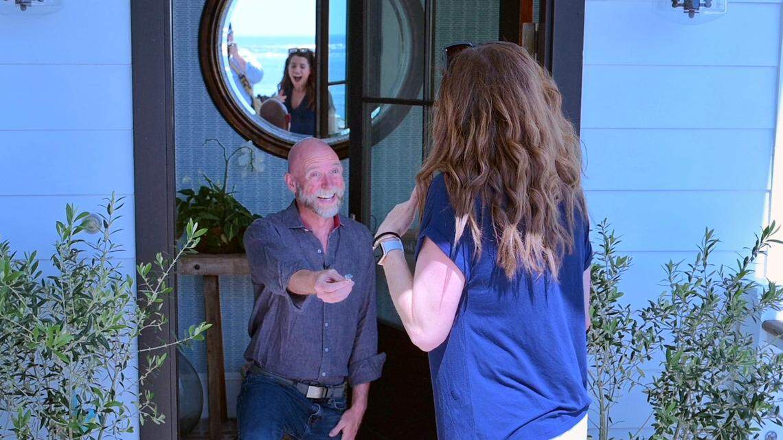 Patrick Bryant asks U.S. Rep. Nancy Mace to marry him in this photo taken by the Mace campaign and shared on her social media accounts Monday morning. Mace, R-Daniel Island, said yes.