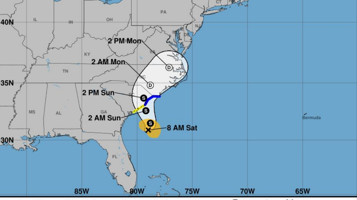 Tropical Storm Chantal was expected to reach inland South Carolina by July 6, 2025, according to a briefing by the National Weather Service.