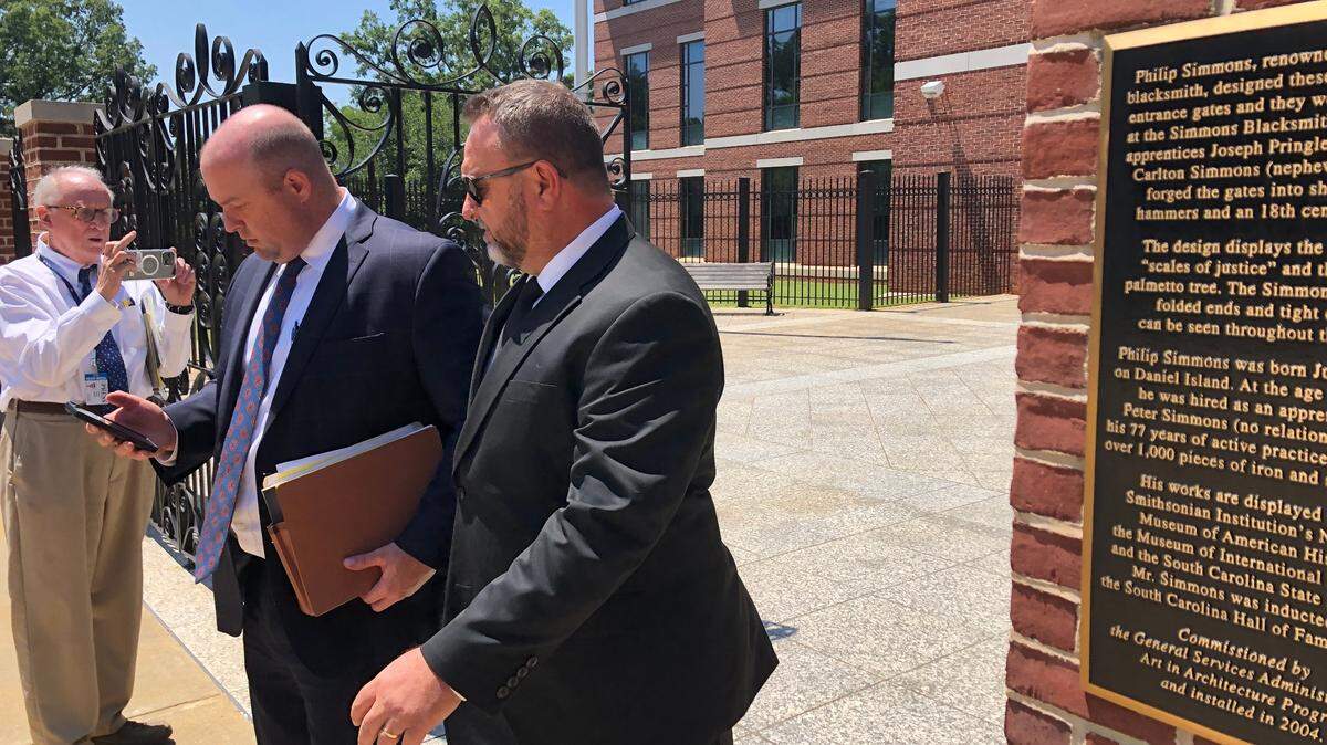William Jason Taylor, right, 52, pleaded guilty in Columbia federal court on July 23 to using a computer to sabotage food cleaning operations at a Sumter chicken processing plant.