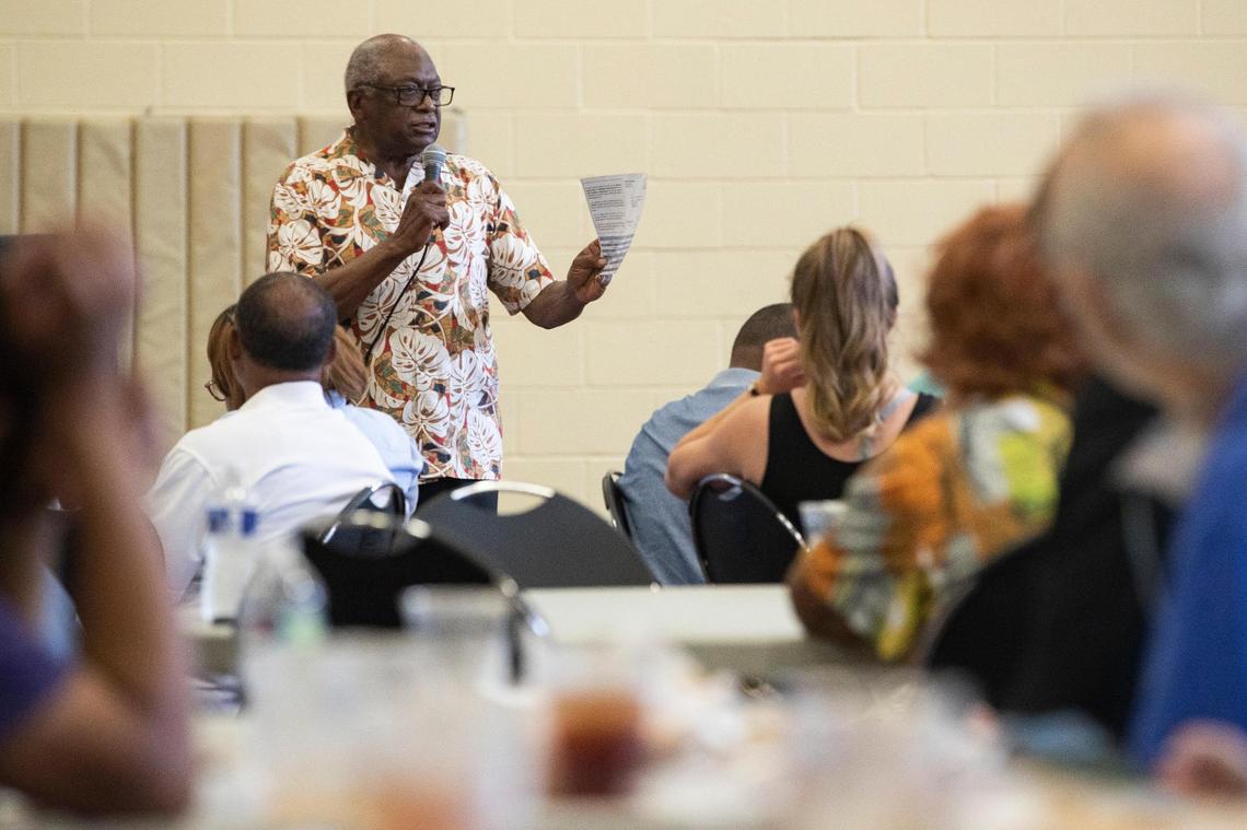 Congressman Jim Clyburn hosts a get out the vote party at Greenview Park in Columbia, South Carolina on Saturday, June 11, 2022.