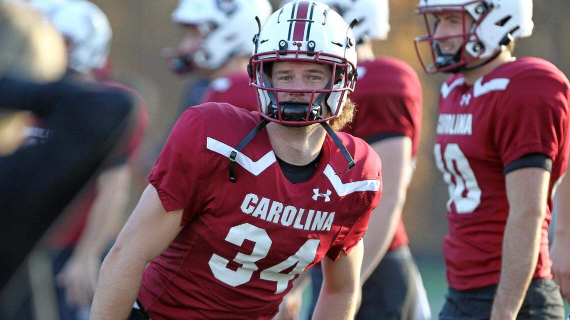 South Carolina’s Matthew Bailey during Monday’s bowl practice at Charlotte Christian School.