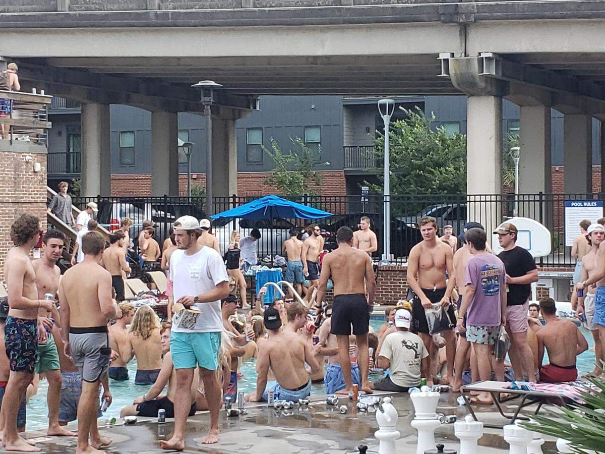 People violated Columbia’s mask ordinance and social distancing mandates at a pool party broken up by the fire department.