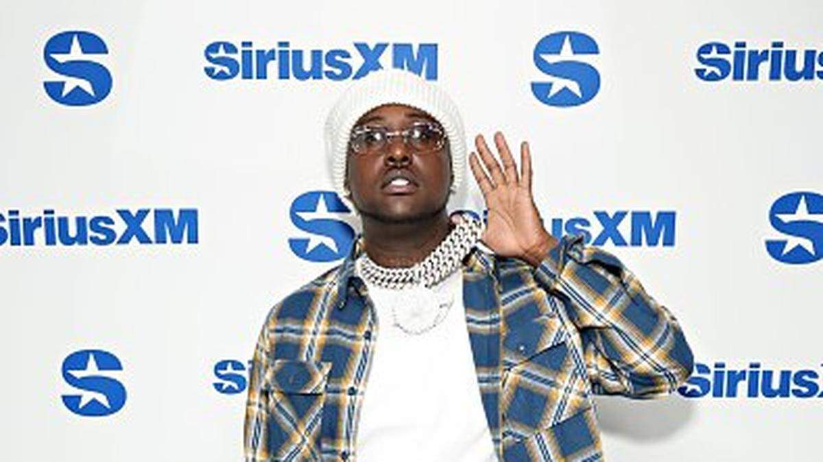 Blacc Zacc alleged life of crime and murder contrasts sharply with his rise as a rapper and entrepreneur. In this photo, he visits the SiriusXM Studios on Jan. 23, 2024 in New York City.