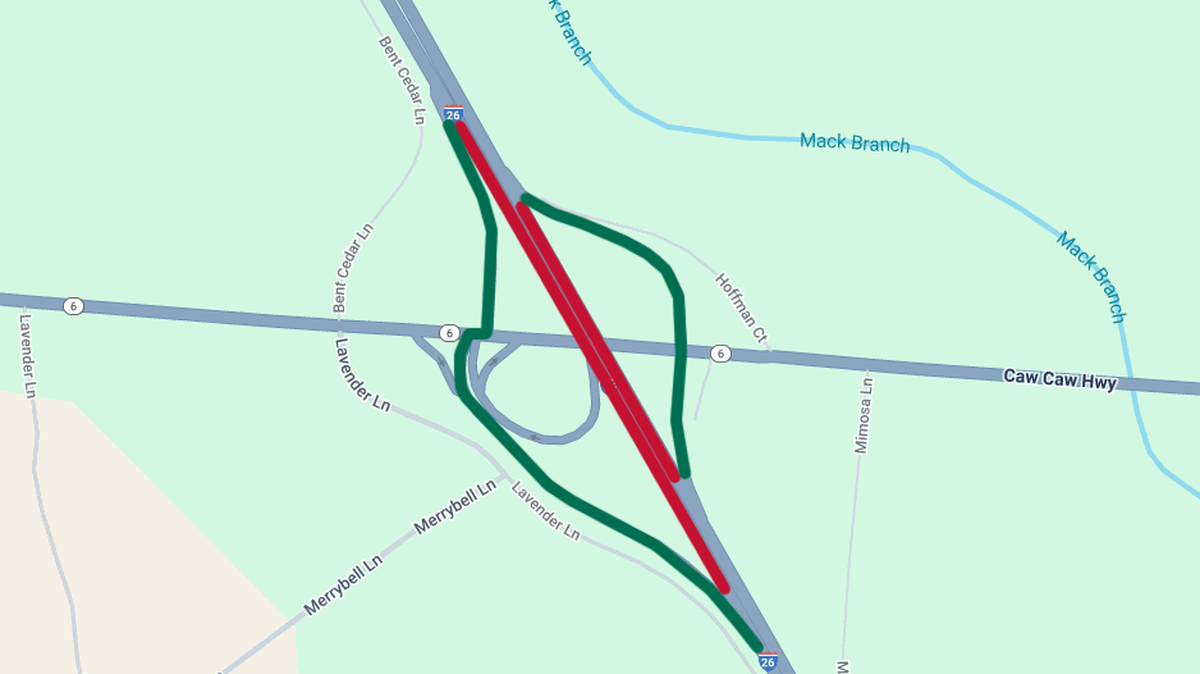 The SC Department of Transportation said work to demolish the old Highway 6 bridge over Interstate 26 in Calhoun County will happen Dec. 9 and 10, with traffic routed around the work.