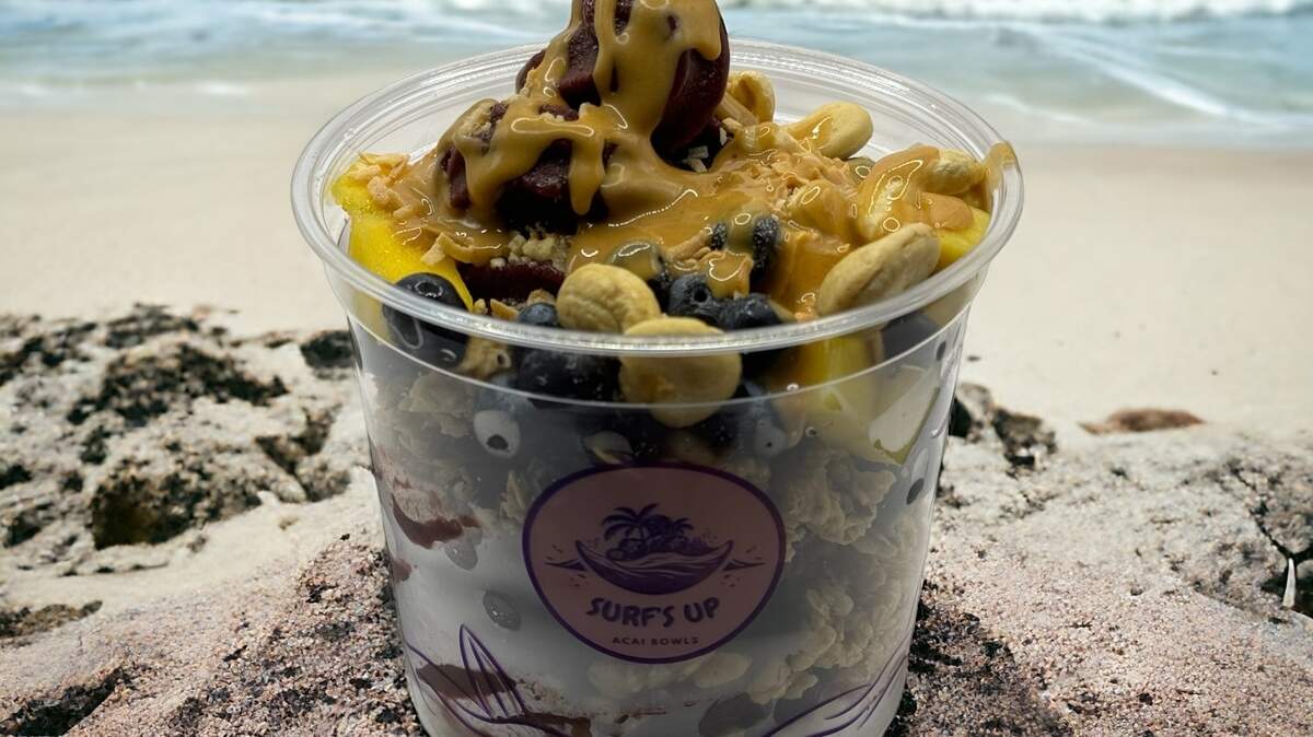 A treat from Surf’s Up Acai Bowls.