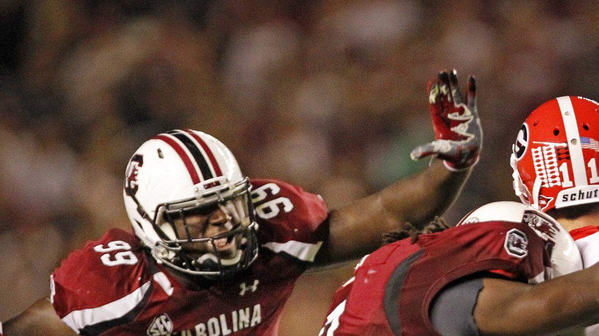 South Carolina beat Georgia 35-7 two years ago at Williams-Brice Stadium.