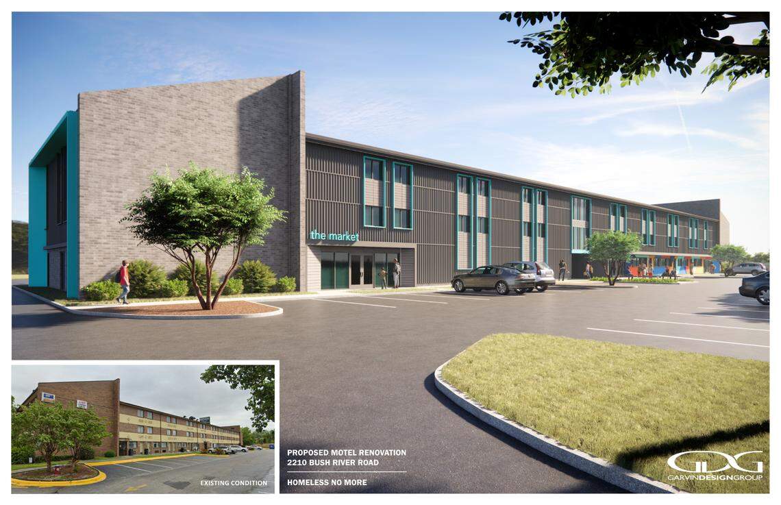 Rendering of the proposed St. Andrews Village transitional shelter