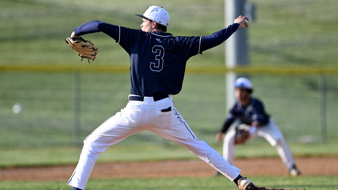 Clemson sophomore sports communicaton major Toby Corriston, seen here pitching in high school, thought his competitive baseball career was over once he went to college. But duty calls.