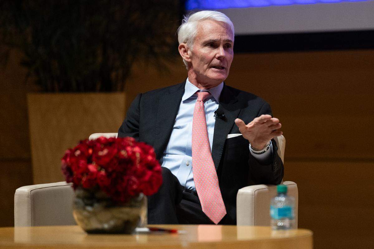 Billy Webster, who is seeking the Democratic Party’s nomination for governor, speaks at the 2026 Gubernatorial Forum on Tuesday, April 7, 2026.