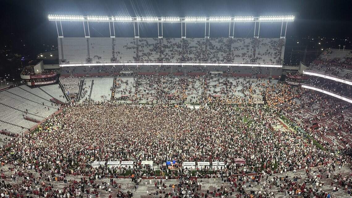 How much storming field will cost South Carolina after Tennessee win