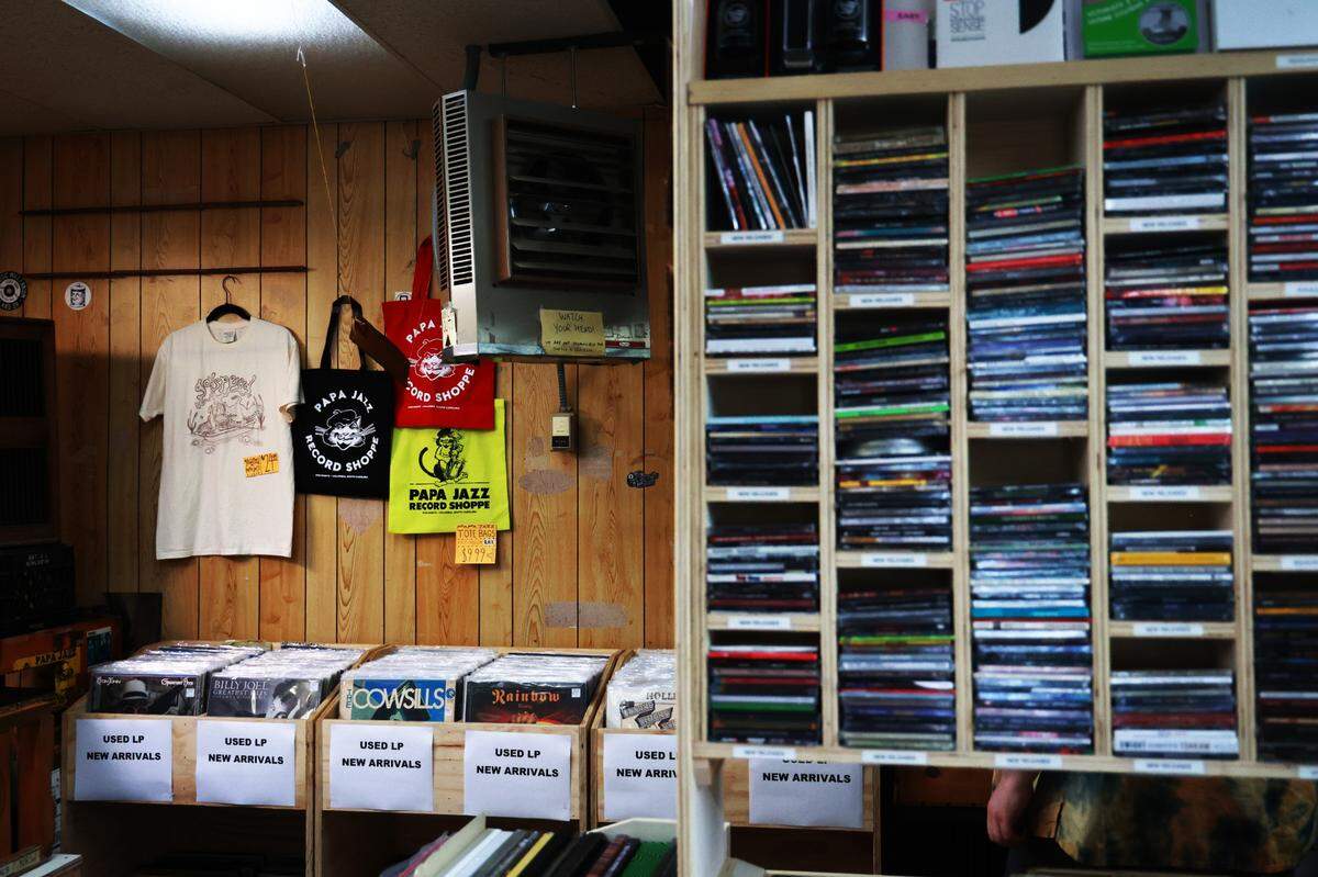 Papa Jazz Record Shoppe reopens after renovations on Tuesday, December 10, 2024. After 45 years of business, the music store has become a staple of Five Points retail.