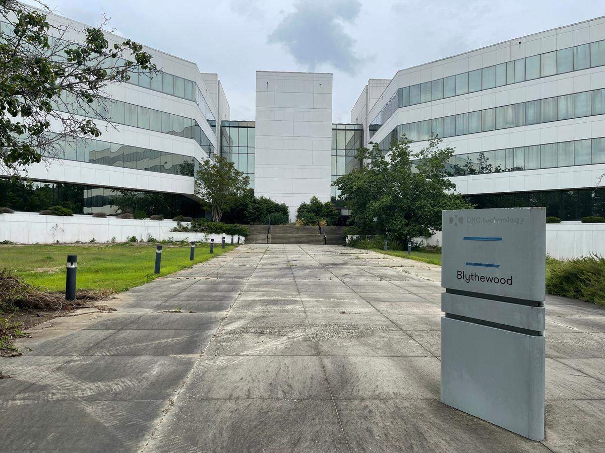 The former Blythewood headquarters of Policy Management Systems Corp., and later DXC Technology, which was recently purchased for use by a charter school developer.