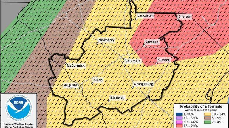 Strong storms expected in the Midlands, more threatening weather forecast Monday