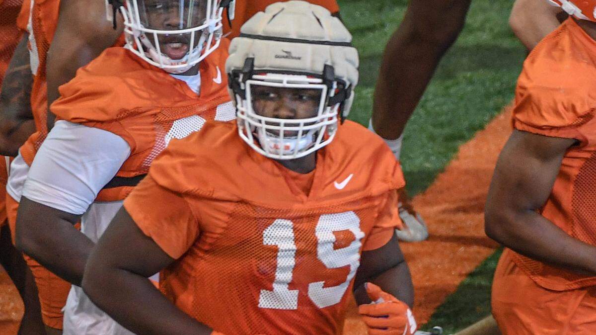 Clemson defensive lineman DeMonte Capehart (19) Clemson Football First Day Fall Practice