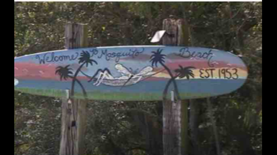 The search for a missing ‘Welcome” sign from South Carolina’s Mosquito Beach led to a dorm room at Clemson University, cops say.