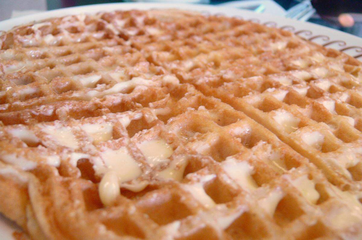 This buttery waffle is a staple at the restaurant chain Waffle House.