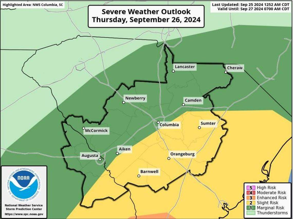 Tropical Storm Helene is forecast to impact the Columbia area of South Carolina.