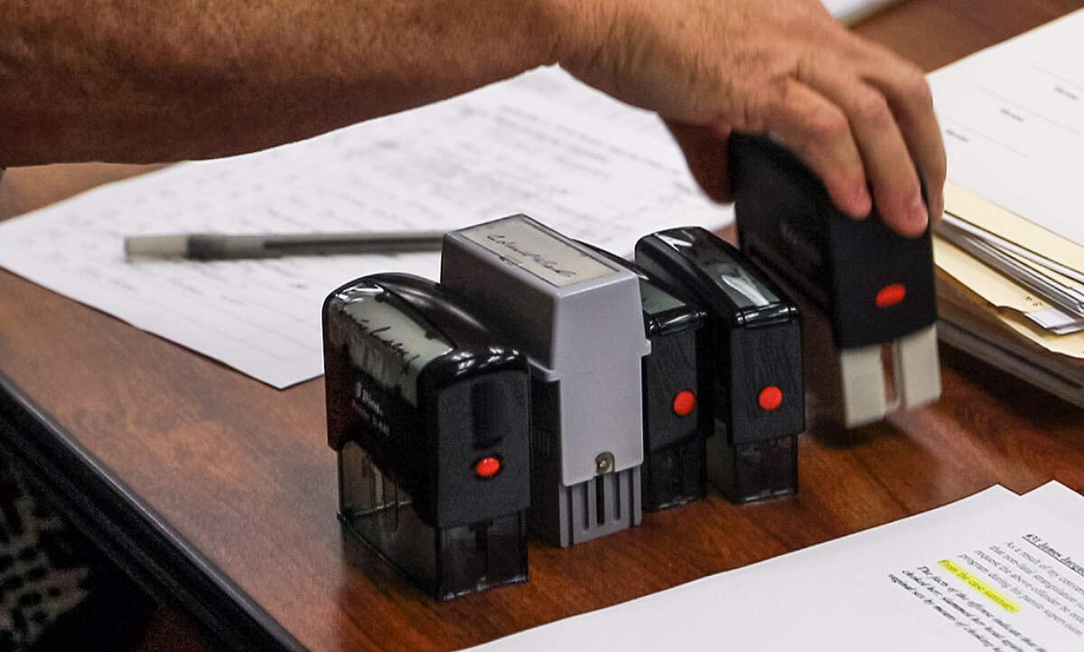The South Carolina Board of Paroles and Pardons listens to persons requesting a pardon during a recent hearing.  9/5/18