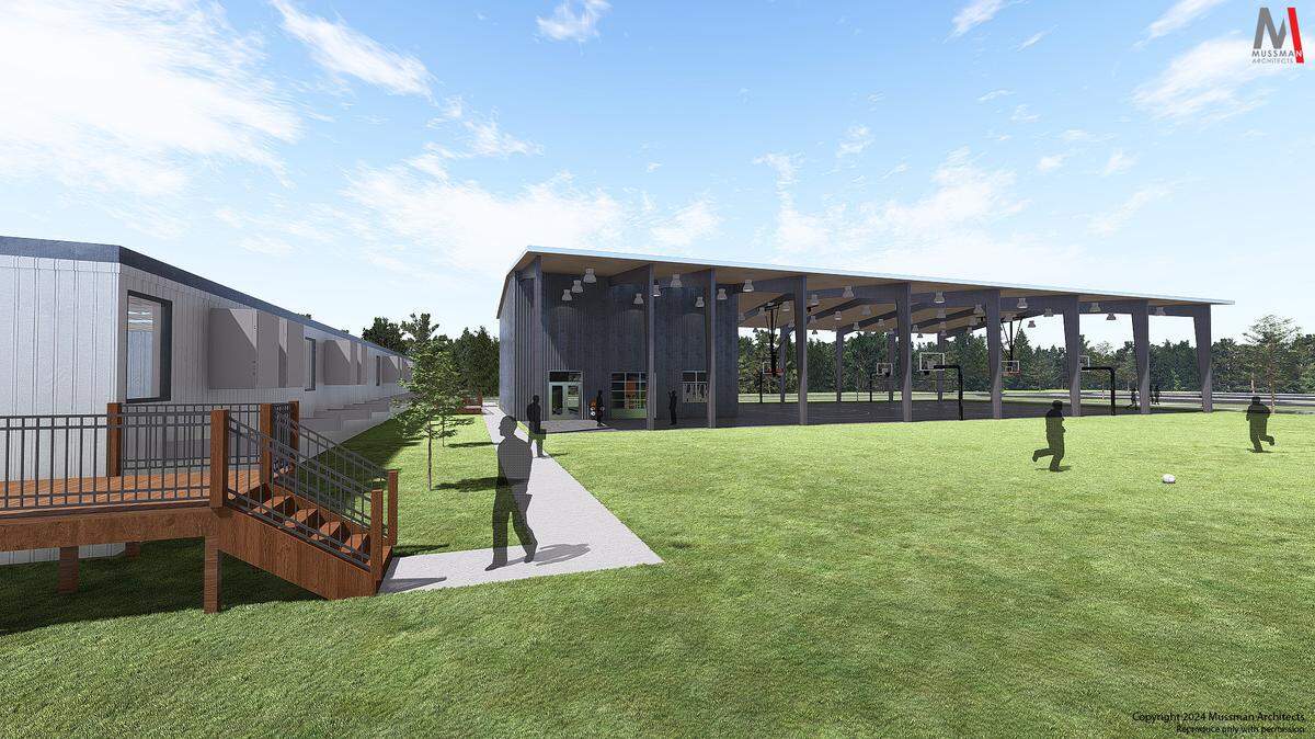 A conceptual rendering of the future Gray Collegiate campus in Irmo.
