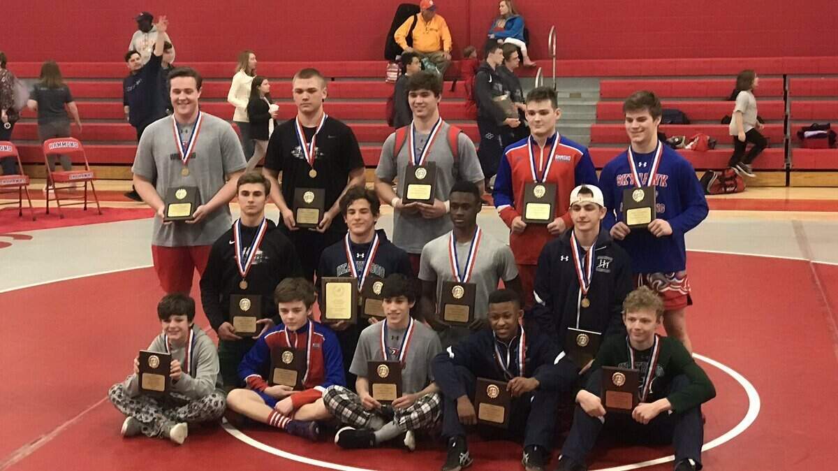 Winners of the SCISA individual wrestling championships held Saturday, Feb. 9, 2019 at Hammond School.