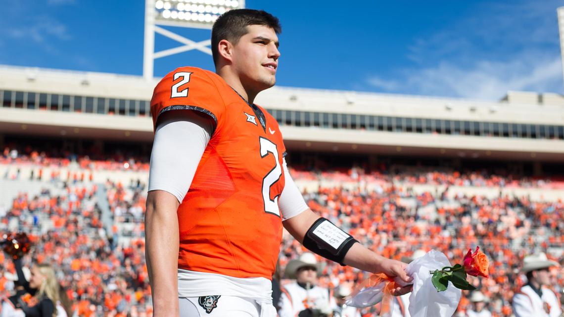 Oklahoma State won 10 games each of Mason Rudolph's three years as the starting quarterback, reaching double-digit wins three consecutive years for the first time in school history. Rudolph led OSU to three bowl victories