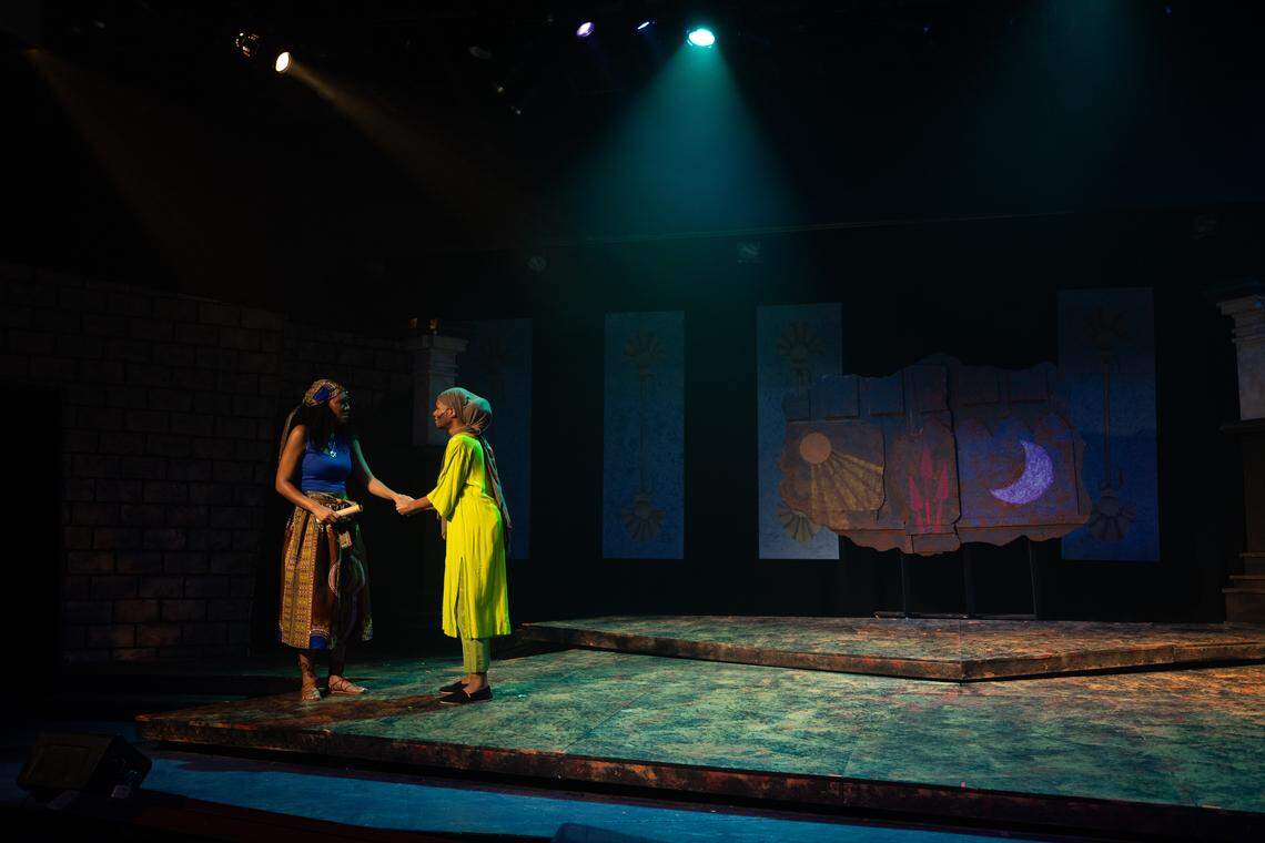 A promotional still from the Trustus Theatre production of “Aida,” which ran June 20-July 26 as the first production to take place on the theater’s renovated stage.