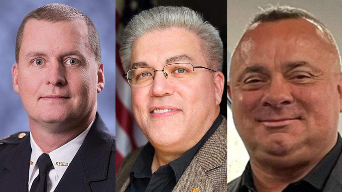 Lexington County Sheriff Jay Koon (left) faces Alan Driggers (middle) and Billy Warren in the June primary, with both challengers questioning how he’s handled staffing issues.