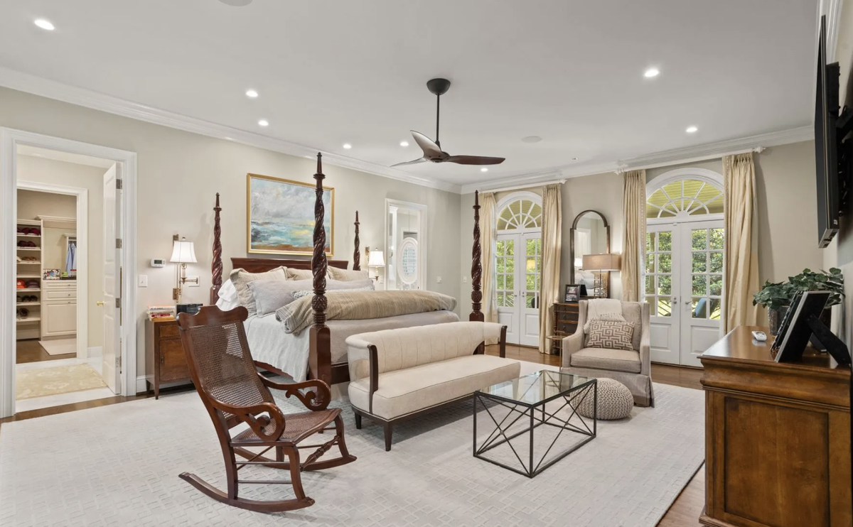 Located at 540 Crescent Ave., the house has six bedrooms, seven full baths on 0.84 acres. The price is $5,999,601..