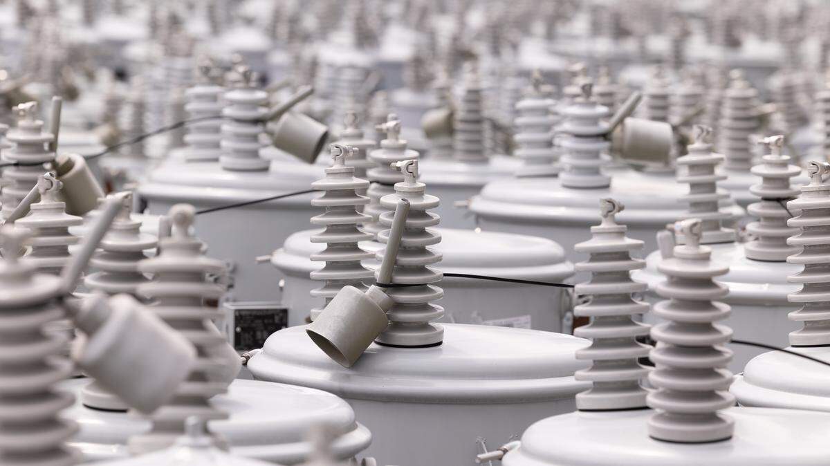 Pallets of items including cable, wire, poles and transformers are stored at the Dominion central distribution facility in Columbia. The items are on hand for daily needs and stored in sufficient quantities to supply outlying distribution centers in the state during emergencies.