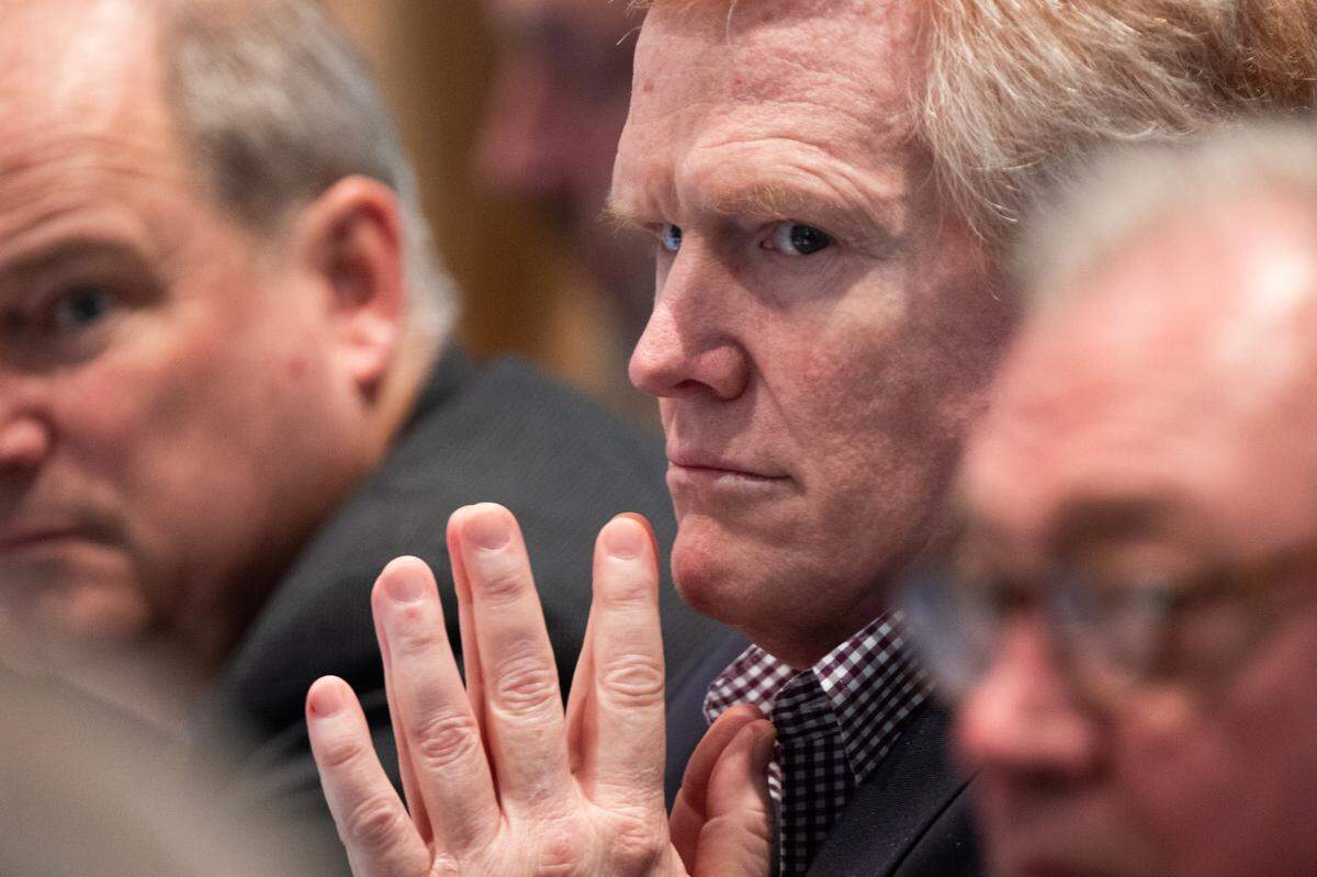 Alex Murdaugh listens to Dr. Paul McManigal’s testimony during Murdaugh’s trial for murder at the Colleton County Courthouse on Tuesday, Feb. 28, 2023. Joshua Boucher/The State/Pool