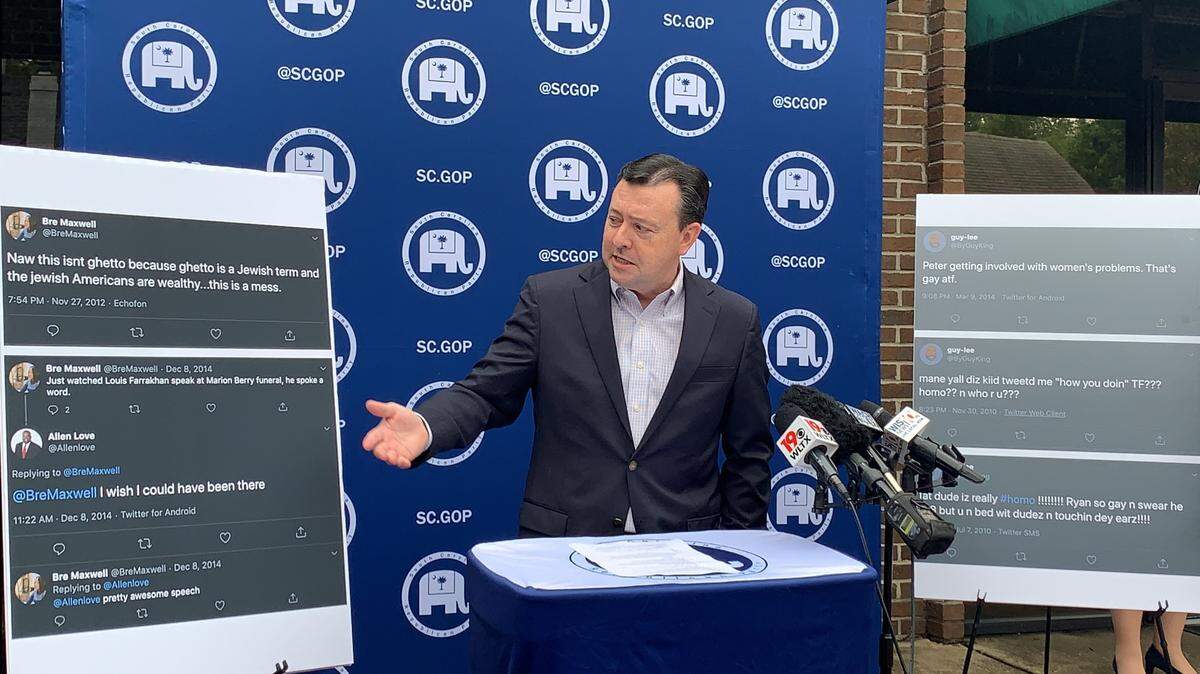 SC GOP Chairman Drew McKissick on Friday, Sept. 18, 2020, called on two staffers on the Jaime Harrison Senate campaign to resign after their years-old offensive tweets surfaced.