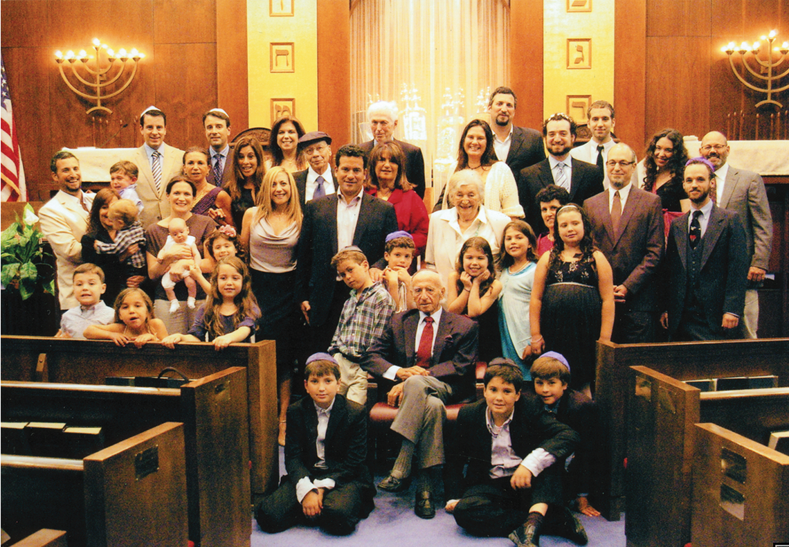 The family of Max and Trude Heller, gathered in 2009 for Max Heller’s 90th birthday.