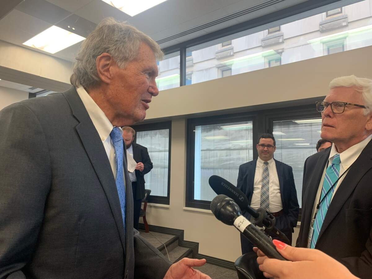 Senate Finance Chairman Harvey Peeler discusses the budget deal on Thursday, June 8, 2023.