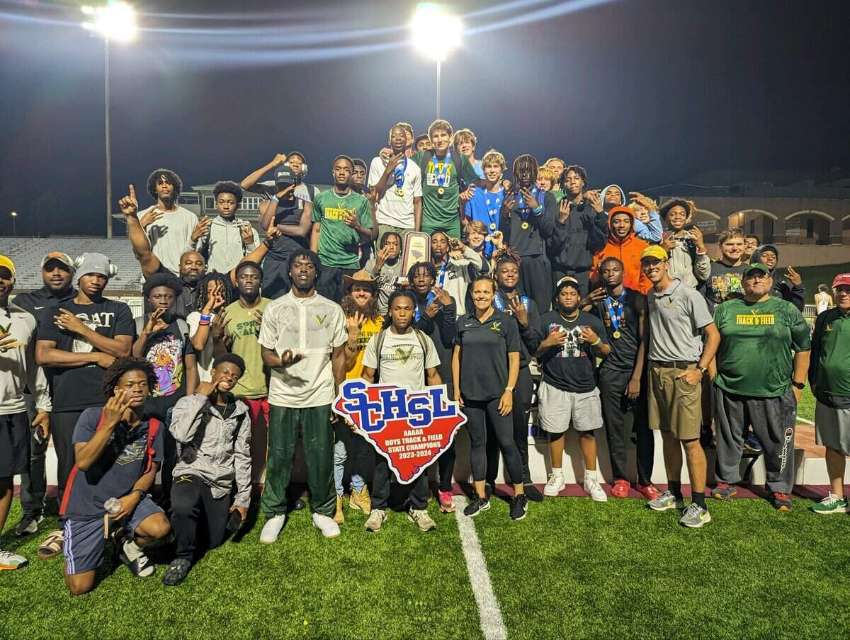 Spring Valley won the 2024 SC High School League Class 5A boys track and field championships.
