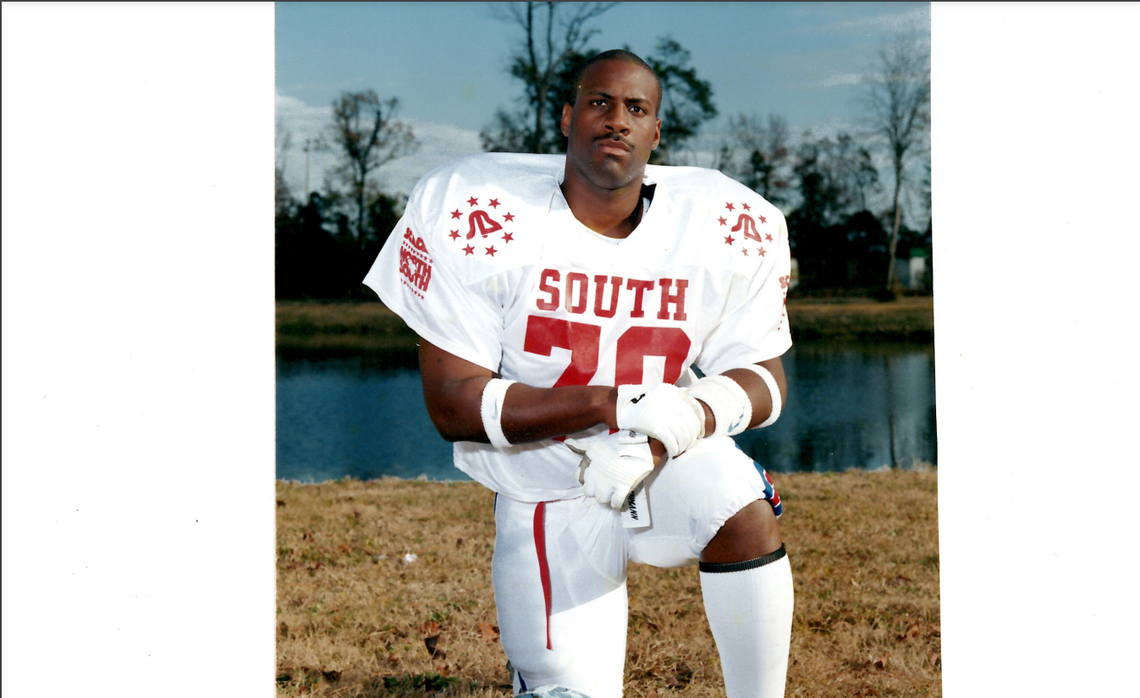 Carl Smalls at a North/South All-Stars competition at Myrtle Beach.
