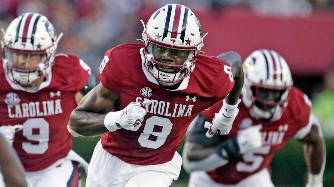 South Carolina’s Nyck Harbor during Saturday’s game against Wofford at Williams-Brice Stadium.