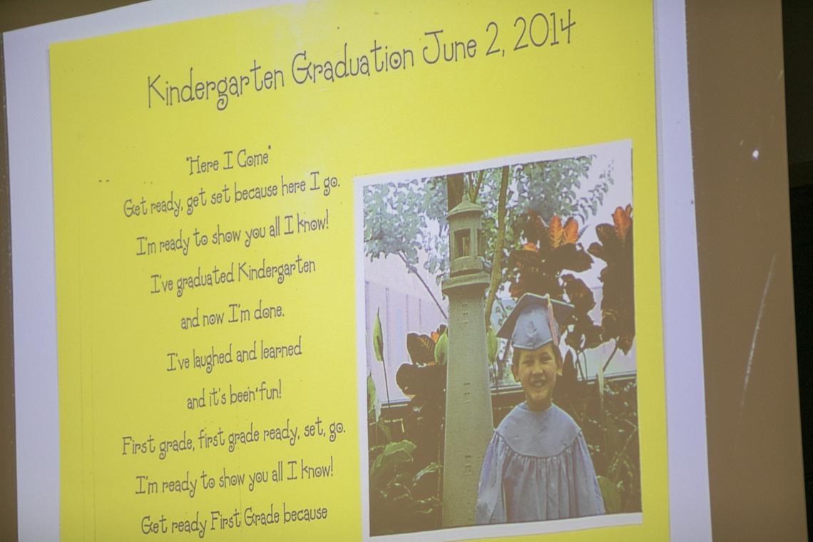 This is a graduation memento for Nahthan Jones at Saxe Gotha Elementary School that was entered into evidence during the trial of Tim Jones in Lexington. Timothy Jones, Jr. was found guilty of killing his 5 young children in 2014. 6/7/19